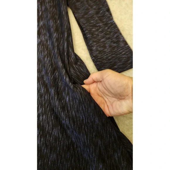 Saturday Sunday Dress Womens Medium Navy Blue Space Dye Swing 3/4 Sleeve Pockets - Picture 6 of 16